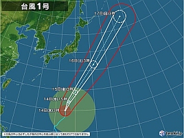 台風1号のウネリで今週は日曜に湾奥限定になりそうな…