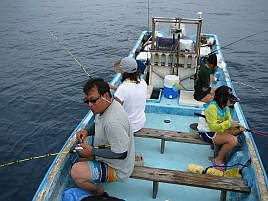 西表島2011　最終日はお土産のグルクンをウィリーサビキで