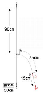 がまかつ_プロヒラメ固定式仕掛