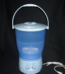 電動バケツ　洗濯機『透明容器・容量10リットル』ブルー