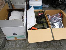 荷造り完了！　にしても…なんだこの大荷物はi||l|i(;ﾟ∀ﾟ;)||i|li;