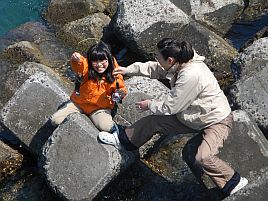 GW伊豆合宿　へた釣り家釣り大会。大物賞は穴釣りメバル