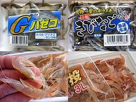 ベイトネットで餌の駆け込み買い。冷凍庫が寂しいんだもん