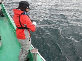釣りができる喜びに小突きまくった標津沖カレイは44cmまで