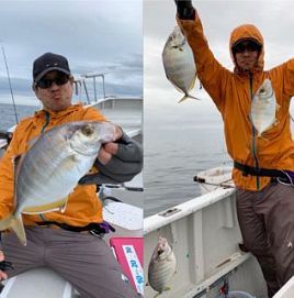 令和の初釣りは雨の中シャクリ続けてカイワリ7匹でドヤッ!!