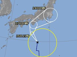 台風で悩むのやめ。日曜に船が出るなら行く中止なら泣く