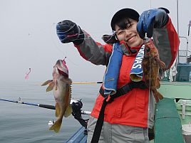 北海道の師匠杯で子供はアオゾイゲット。へたはお世話係