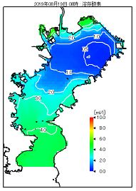 暑い時期の湾奥釣行には貧酸素水塊分布予測が必見かも