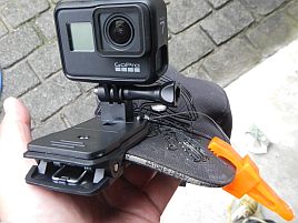 二代目GoPro7絶対に落とさないようにクリップを二重化した