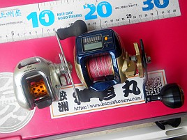 エギタコ用リールにスコーピオンMg 1000を引っ張り出す
