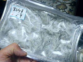 カイワリのコマセに釣餌用冷凍生シラスがめっちゃ気になる