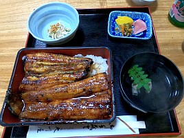 【番外編】妻と釣りじゃないデートで河津で鰻、多賀で蕎麦
