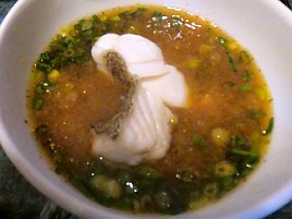 クエ鍋めっちゃ美味い。豆腐も野菜も全部美味くて大満足♪