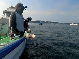 冷蔵服3のおかげで集中力途切れず40cm級の猿大アジゲット