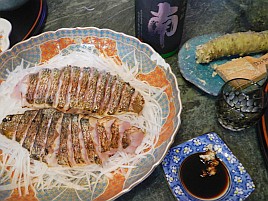 肉厚で脂がじゅわりとデカムツ食べると尺前後は物足りない