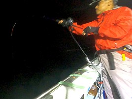 時化で眩暈が…それでも頑張って萬栄丸半夜クロムツ20匹♪