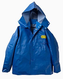 防寒着…0.25mm厚のカッパ上着なら6000円くらいで買える