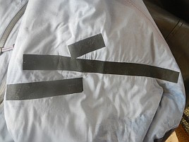持つべきものは器用な妻。朝起きたら防寒具が復活してたよ