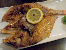 【番外編】1キロ級めんめ湯煮、八角の開き…緑のお蕎麦♪