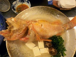 【番外編】1キロ級めんめ湯煮、八角の開き…緑のお蕎麦♪
