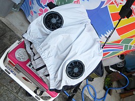 夜メバルの荷造りしただけで汗が…移動中は熱中症に注意？