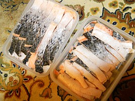 ポイント駆け込みで湖西市ふるさと納税の鮭皮をおかわり♪