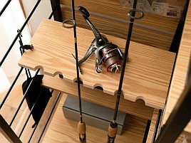 盗られたくないものだけ東谷のタックルラックで室内で管理