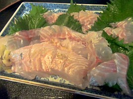 カイワリ刺はやはり最高♪ イサキ刺もたまに食うとまずまず