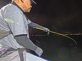 いきなりトリプル!! 夜メバルなのに陽が落ちると尻すぼみw