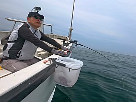 イサキ5匹とカイワリ4匹…初島沖なのになんか調子悪かった