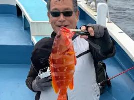 城ヶ島沖アカハタで掛からん病に悩まされるも自己最大更新